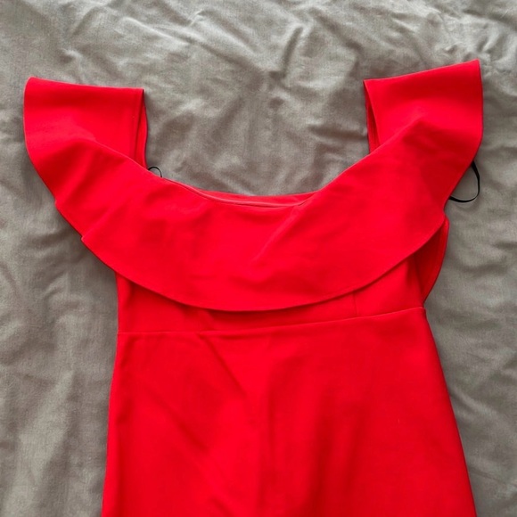 Red Ruffle Dress - Picture 5 of 6